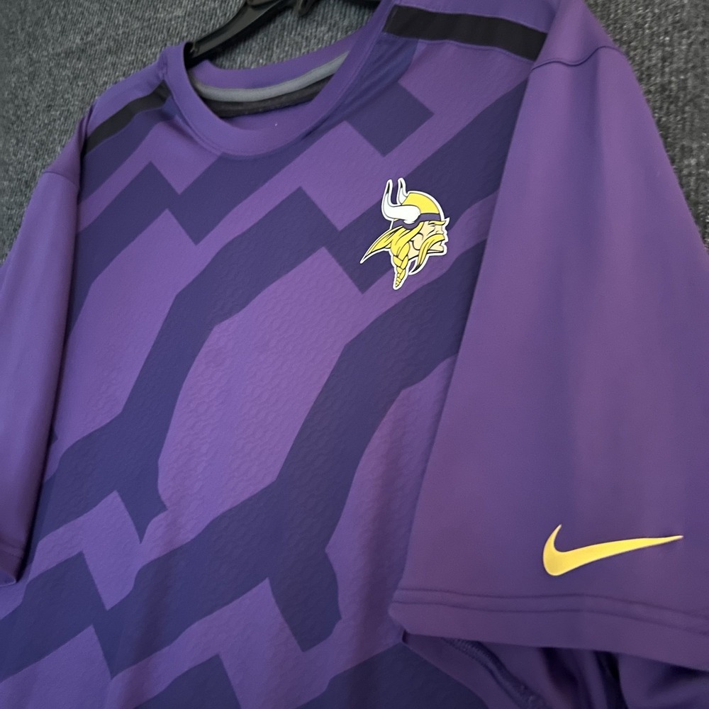 Minnesota Vikings Nike Dri-Fit On Field Coach Men's 3XL Shirt SS Geometric